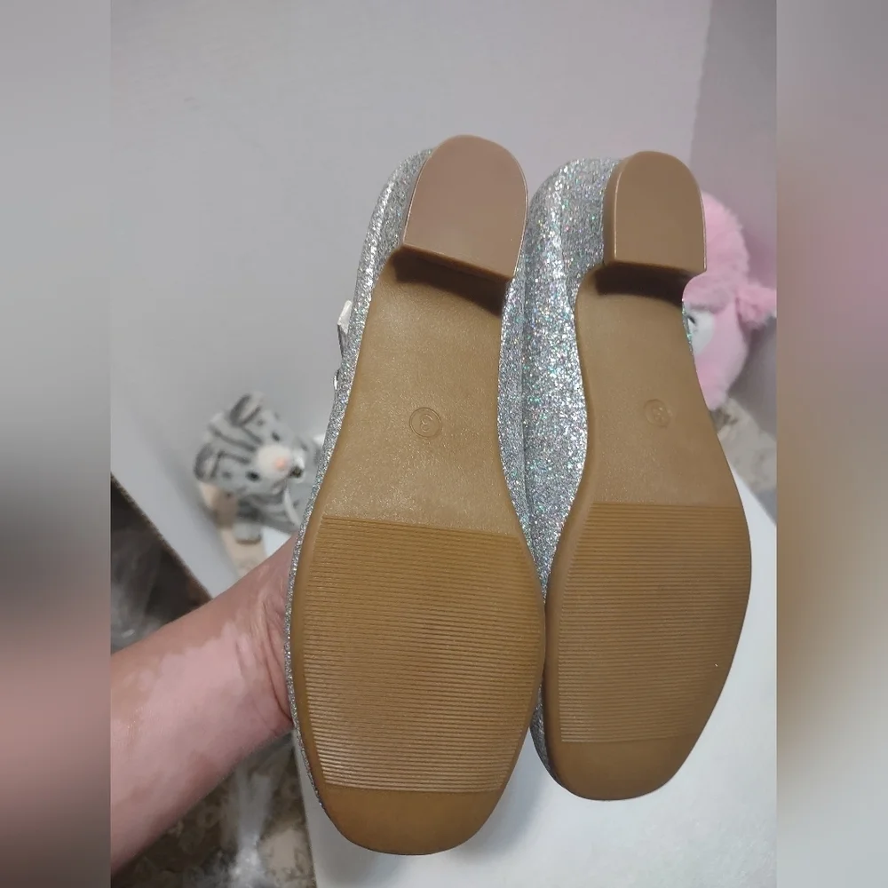 Silver Glitter Kids Shoes